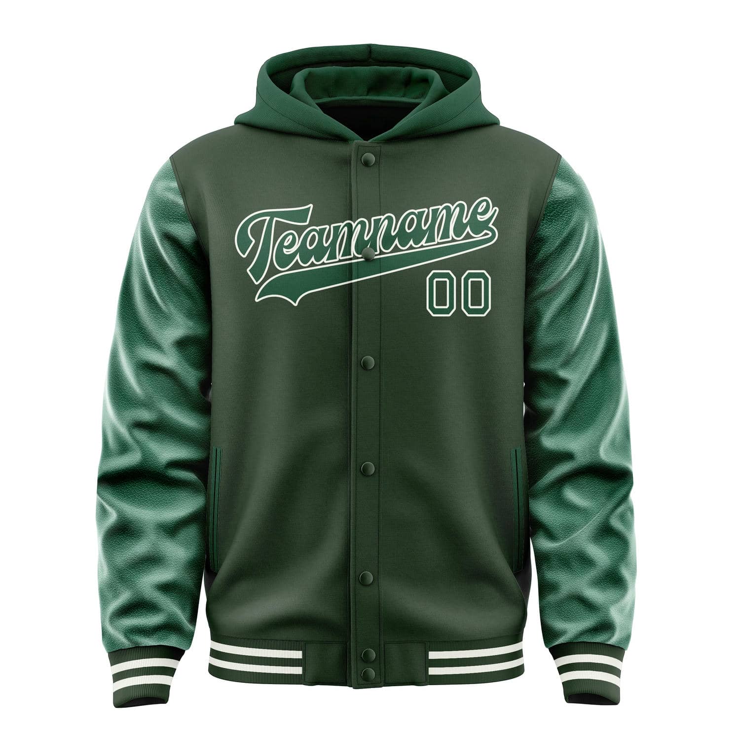 Maßgeschneidertes Tannengrün Moosgrün Jacke