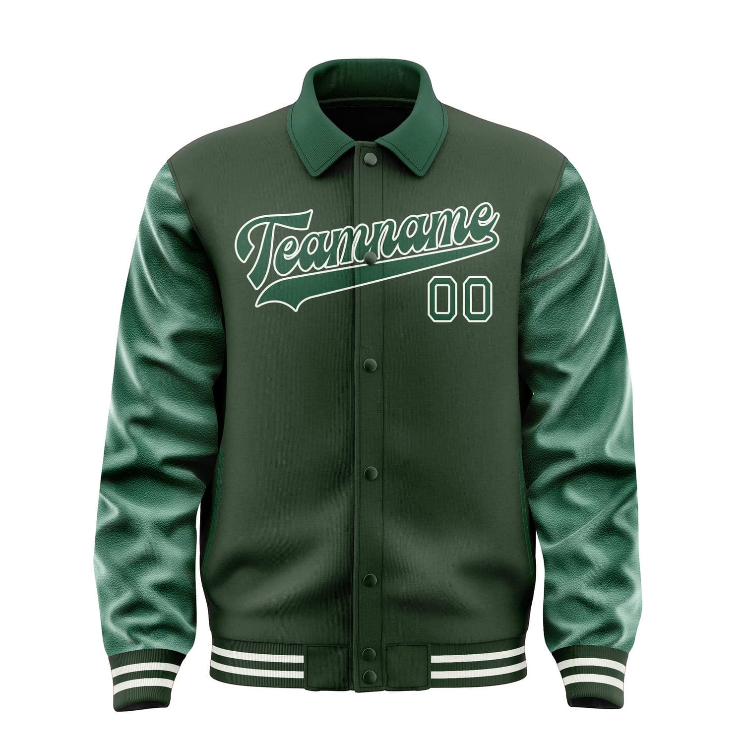Maßgeschneidertes Tannengrün Moosgrün Jacke