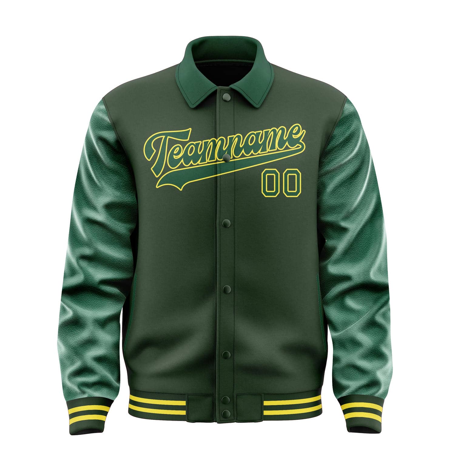 Maßgeschneidertes Tannengrün Moosgrün Jacke