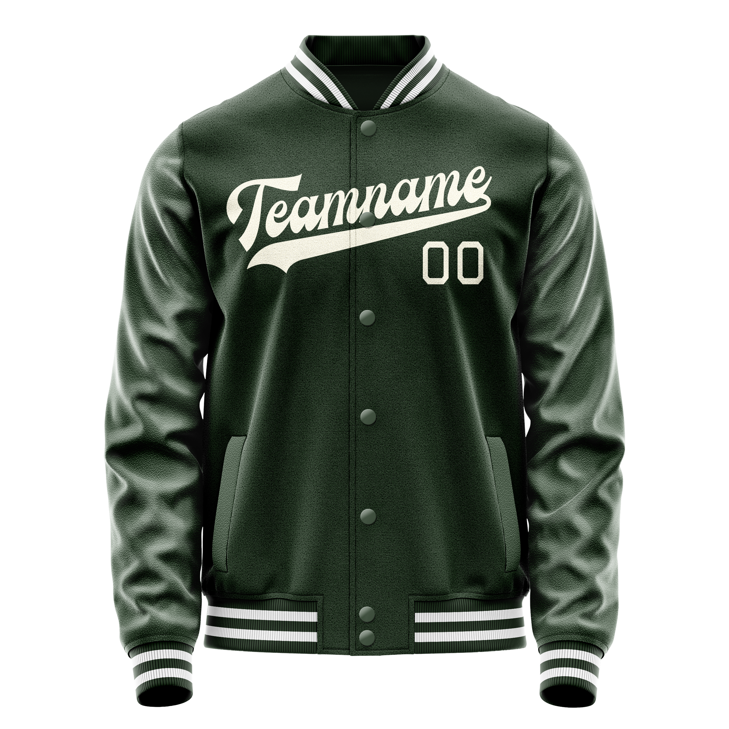 Maßgeschneidertes Grün Creme Jacke