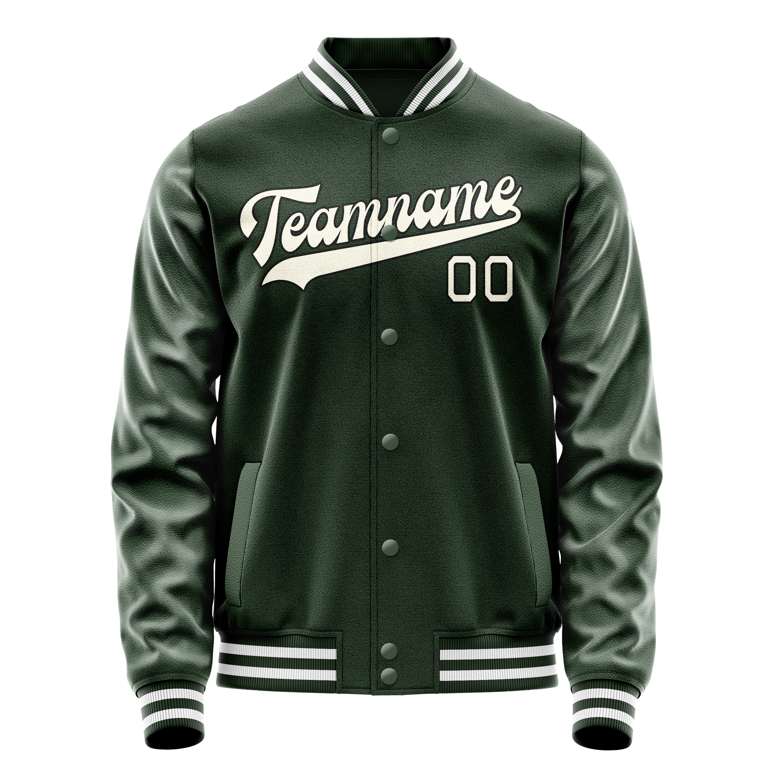 Maßgeschneidertes Grün Creme Jacke