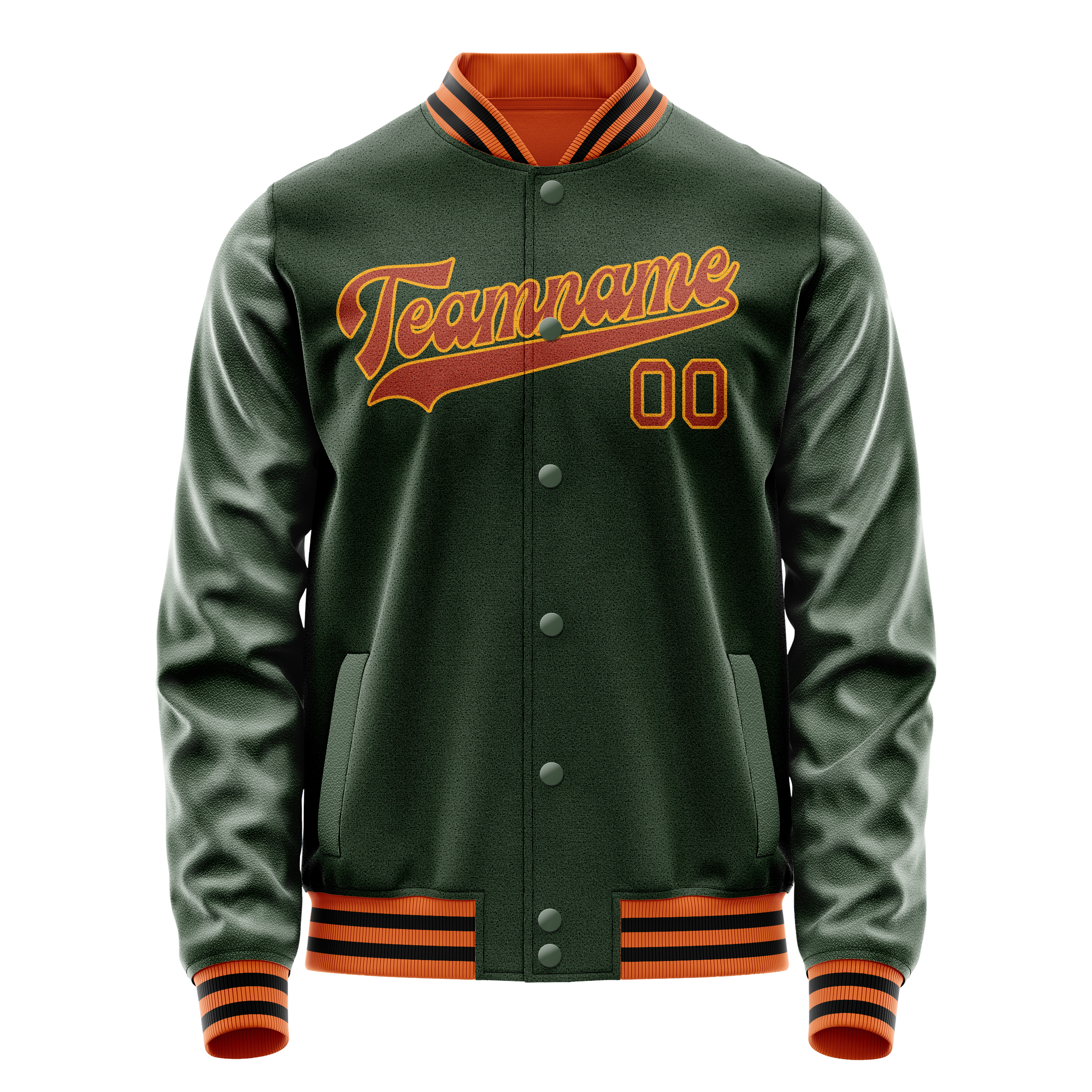 Maßgeschneidertes Grün Orange Jacke