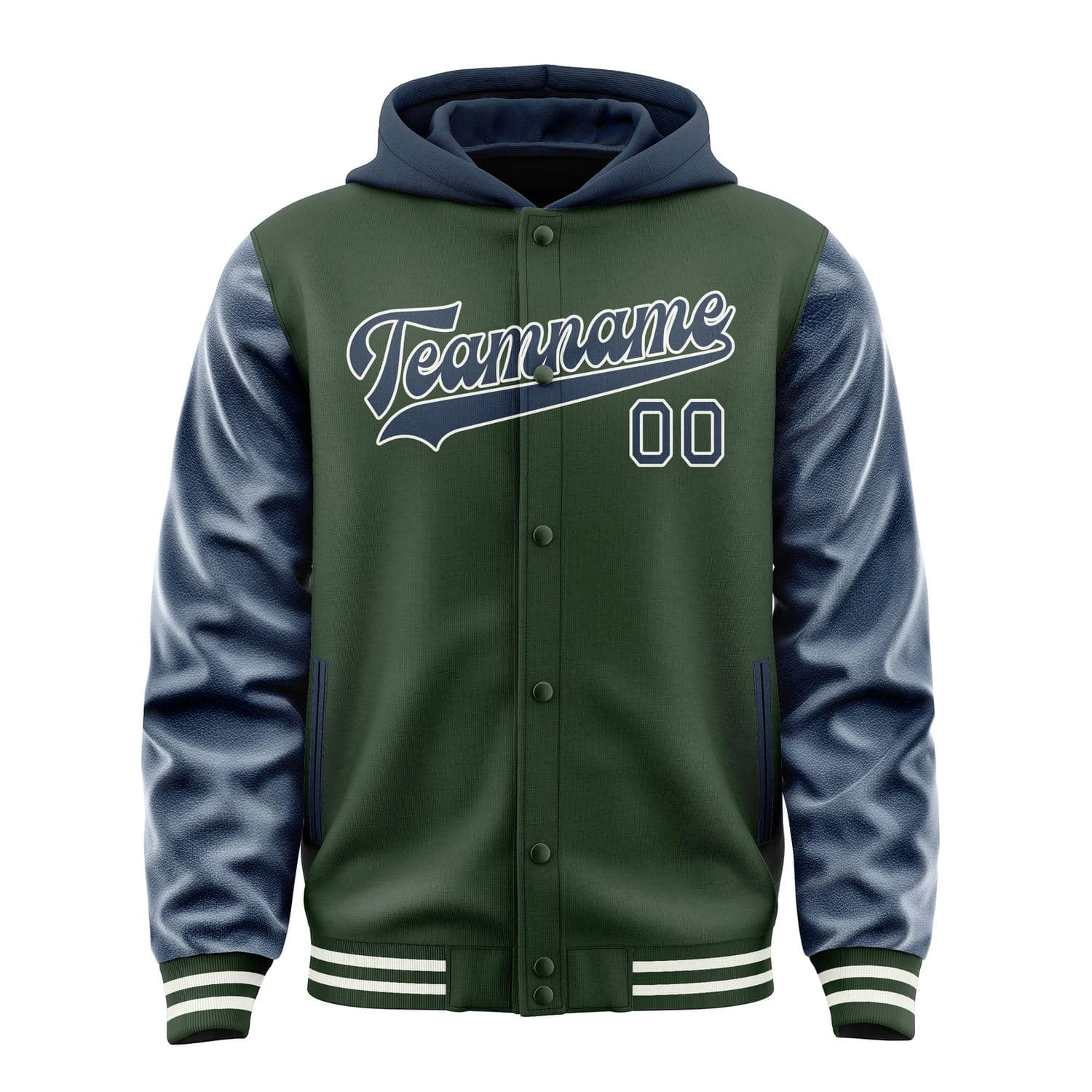 Maßgeschneidertes Tannengrün Marineblau Jacke