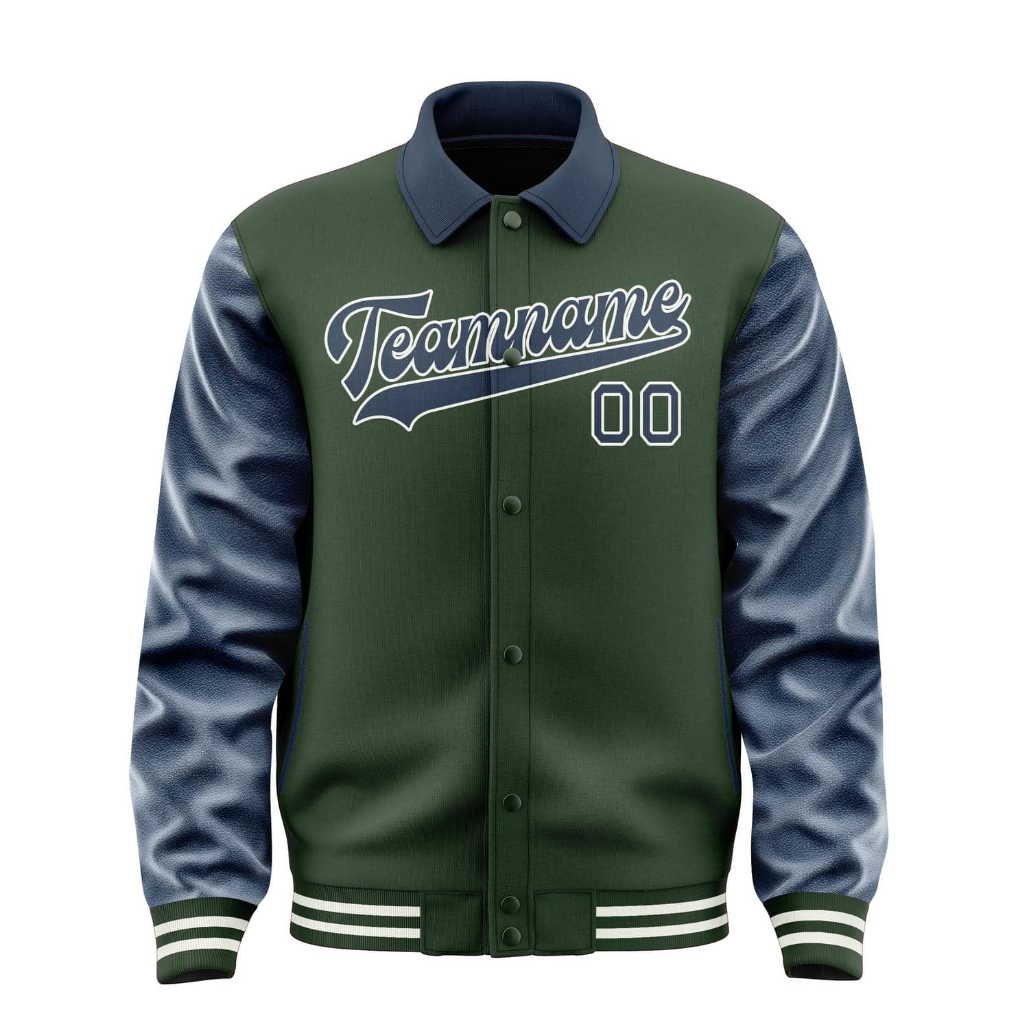 Maßgeschneidertes Tannengrün Marineblau Jacke