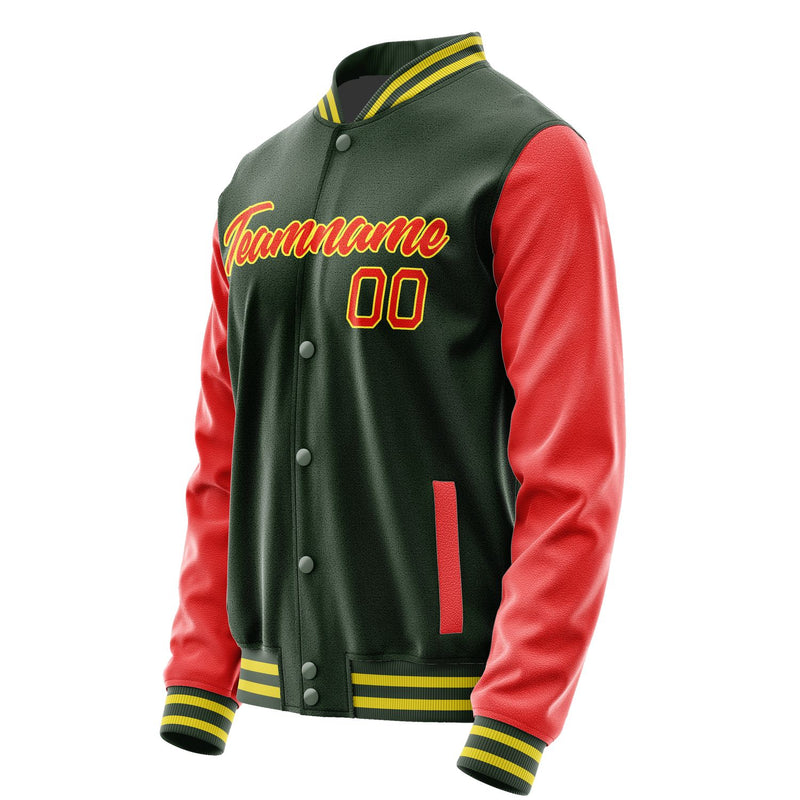Maßgeschneidertes Tannengrün Orangerot Jacke JA0606120626B22612