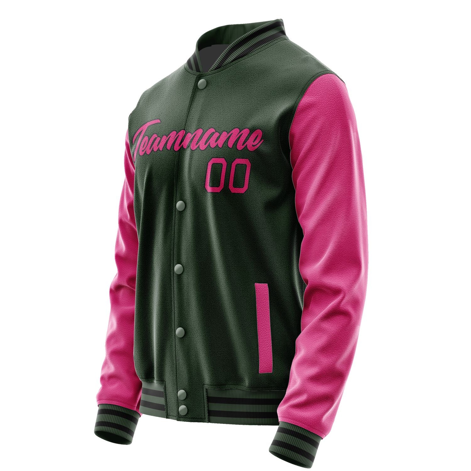 Maßgeschneidertes Tannengrün Rosarot Jacke JA0606130617B21713
