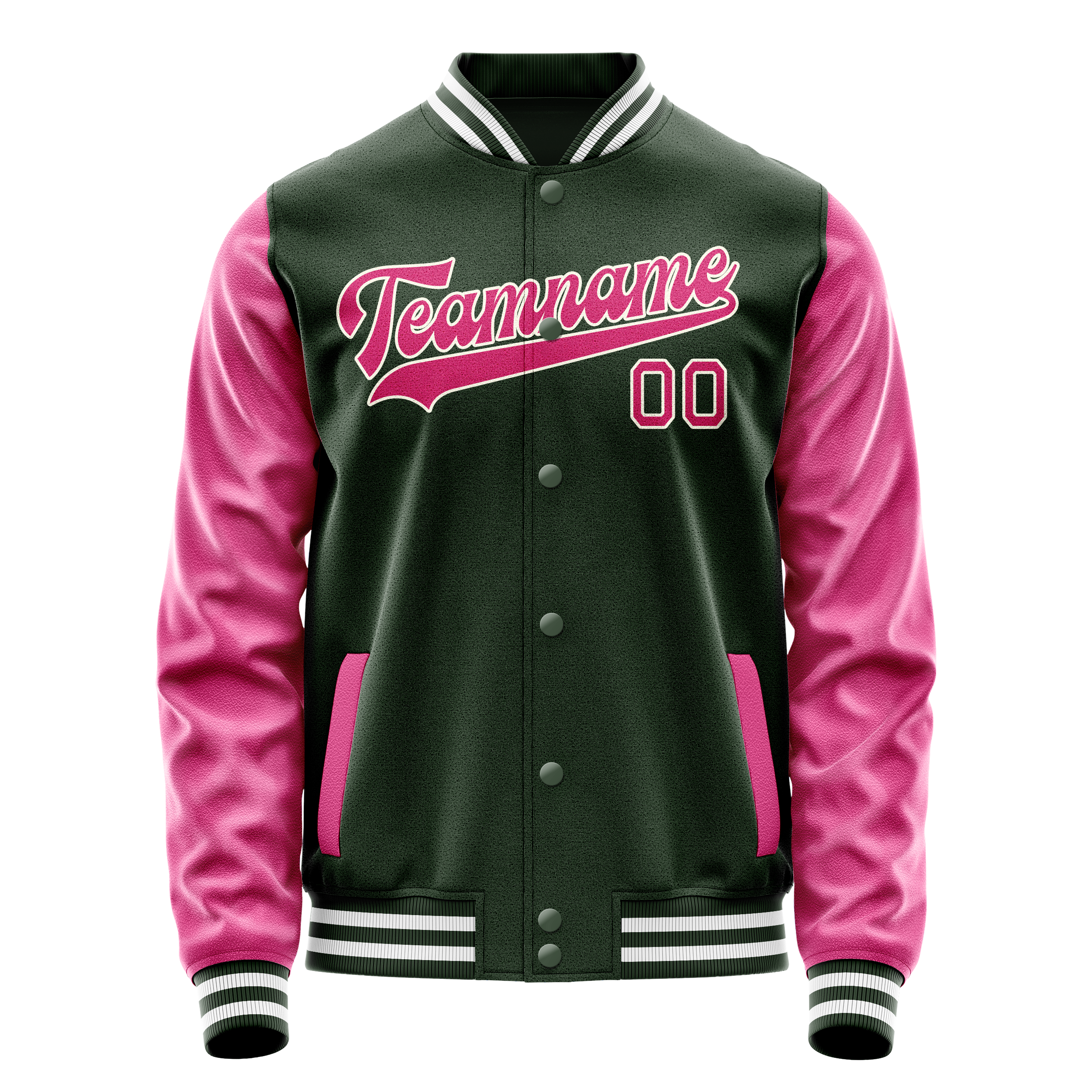 Maßgeschneidertes Grün Rosa Jacke
