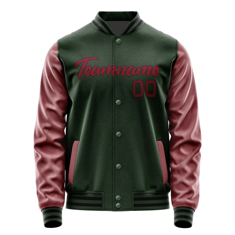 Maßgeschneidertes Tannengrün Karmesinrot Jacke JA0606150617B21715