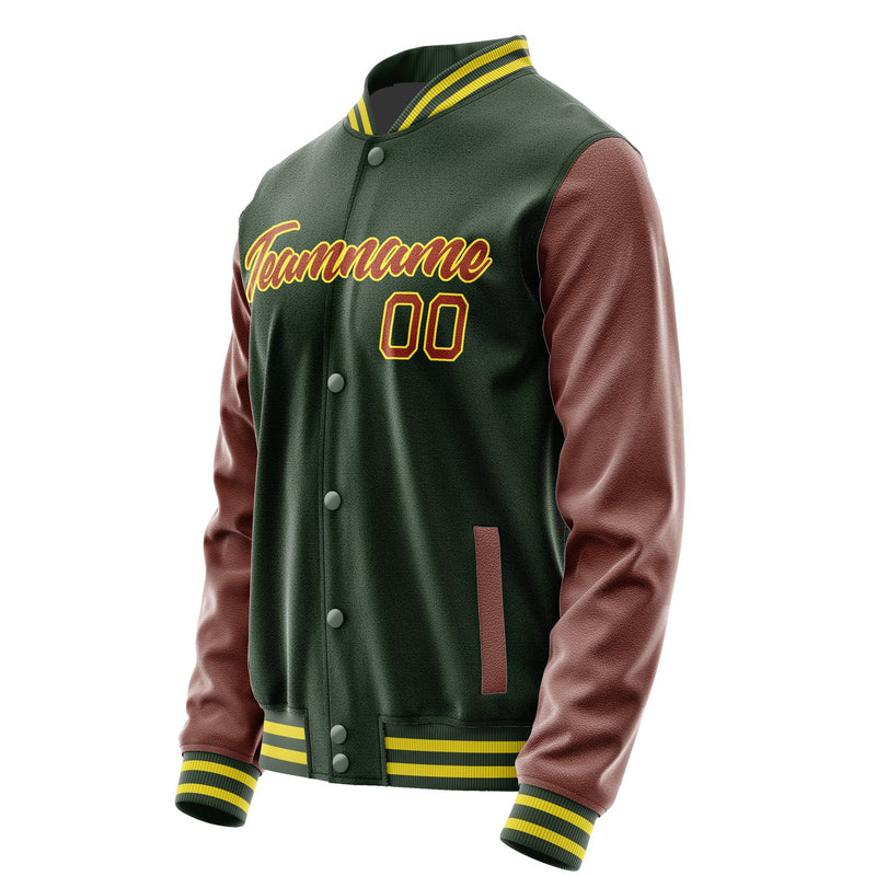 Maßgeschneidertes Tannengrün Korallenrot Jacke JA0606160626B22616