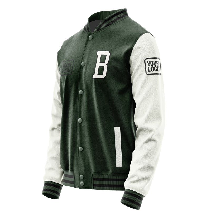 Maßgeschneidertes Tannengrün Weiß Jacke JA060618061717181817