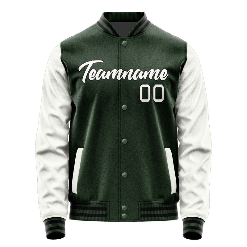 Maßgeschneidertes Tannengrün Weiß Jacke JA0606180617B21718