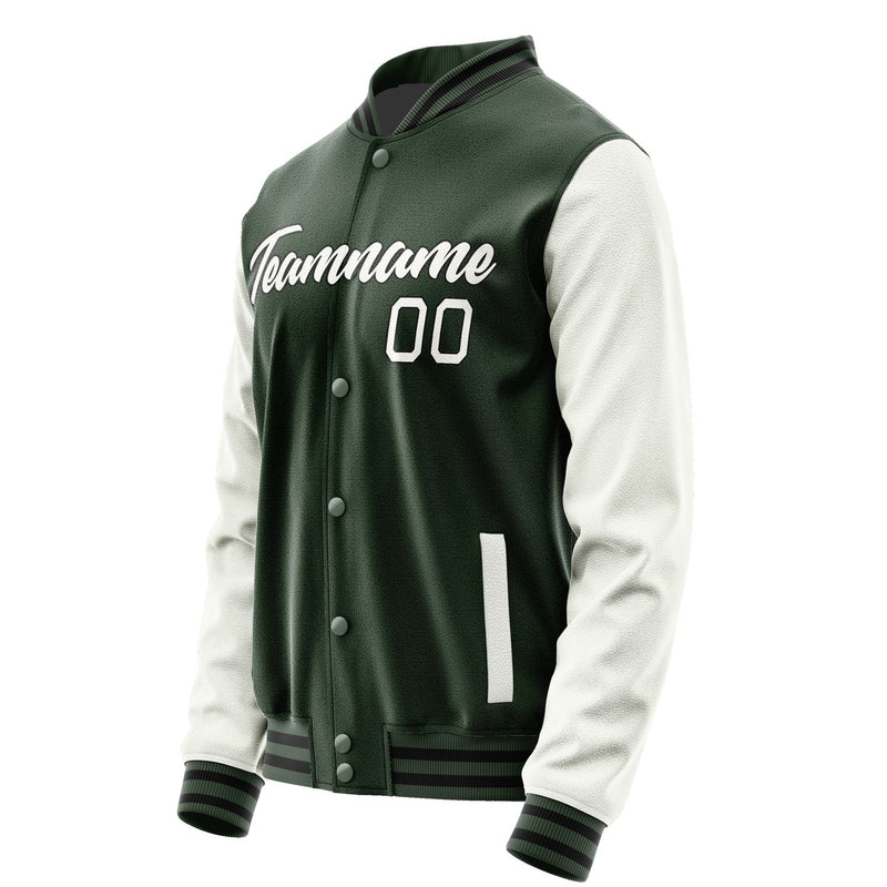 Maßgeschneidertes Tannengrün Weiß Jacke JA0606180617B21718
