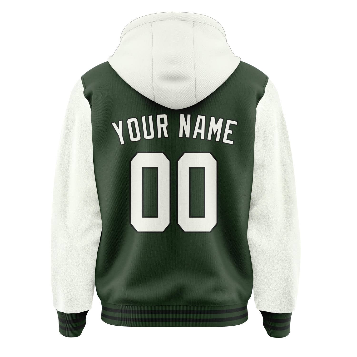 Maßgeschneidertes Tannengrün Weiß Jacke