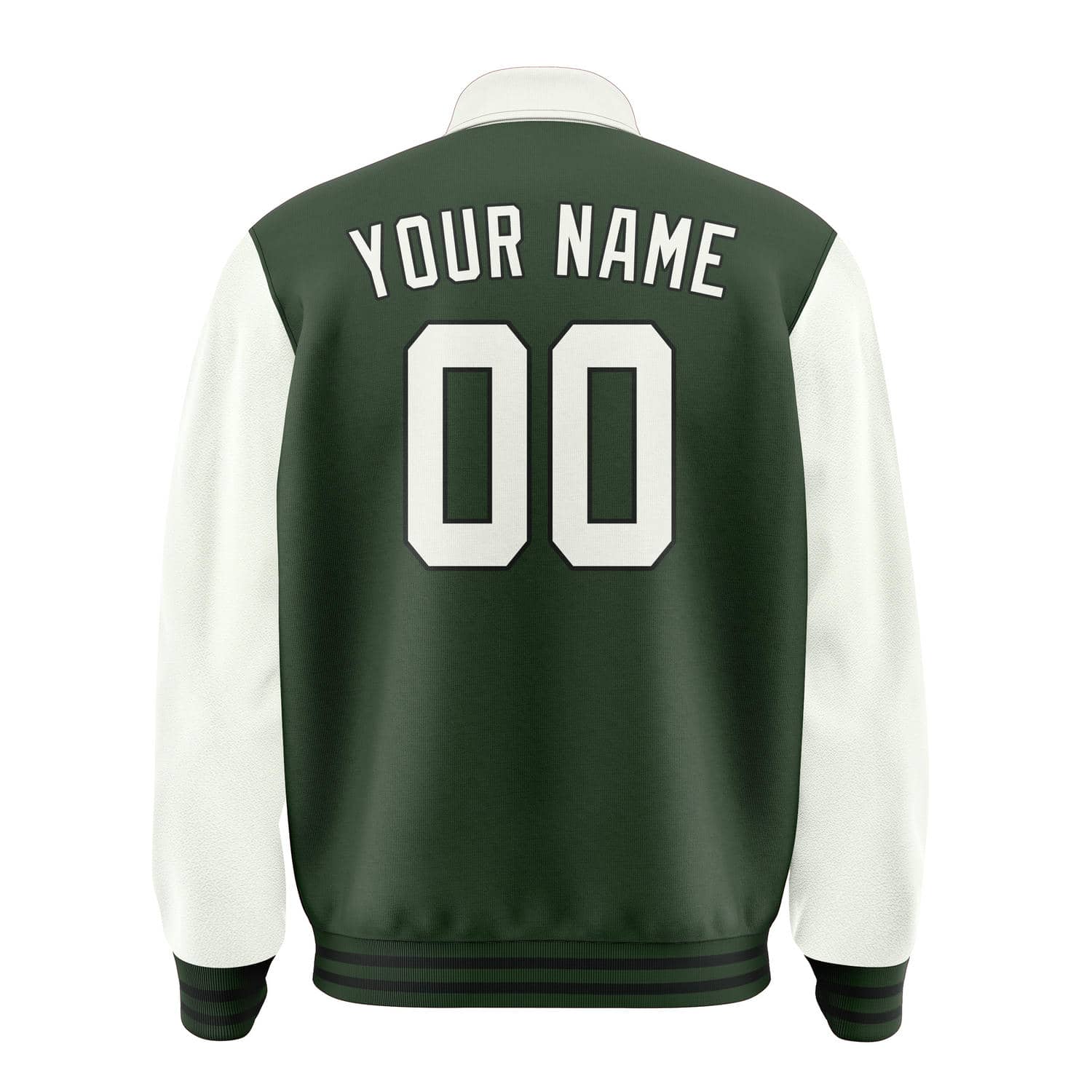 Maßgeschneidertes Tannengrün Weiß Jacke