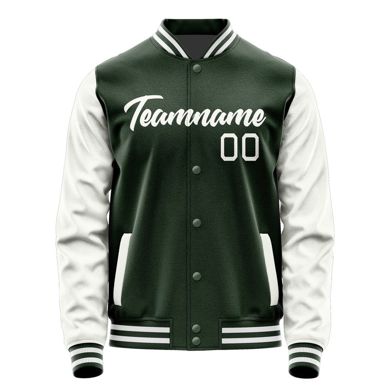 Maßgeschneidertes Tannengrün Weiß Jacke JA0606180618B21818