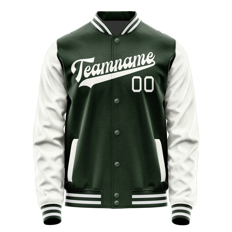 Maßgeschneidertes Tannengrün Weiß Jacke JA0606180618B31818