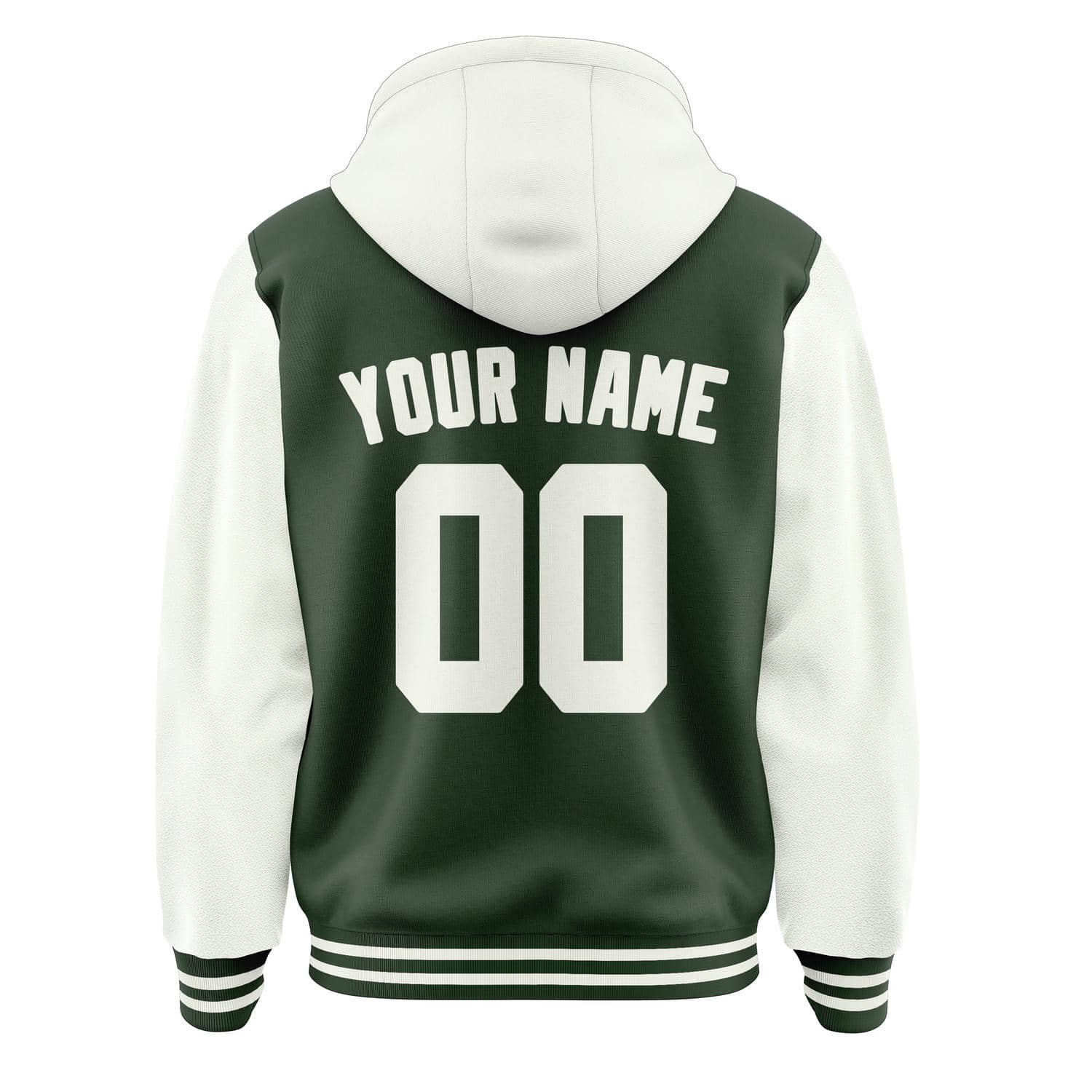 Maßgeschneidertes Tannengrün Weiß Jacke