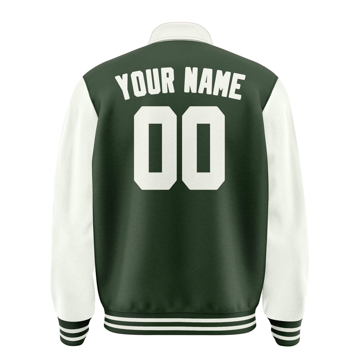 Maßgeschneidertes Tannengrün Weiß Jacke