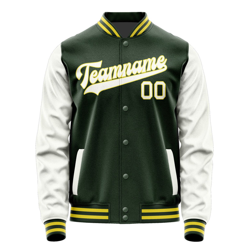Maßgeschneidertes Tannengrün Weiß Jacke JA0606180626B32618
