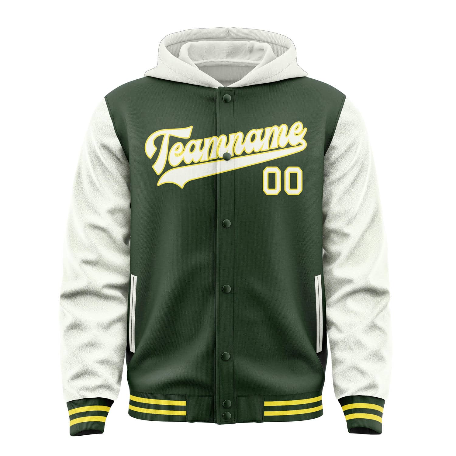 Maßgeschneidertes Tannengrün Weiß Jacke