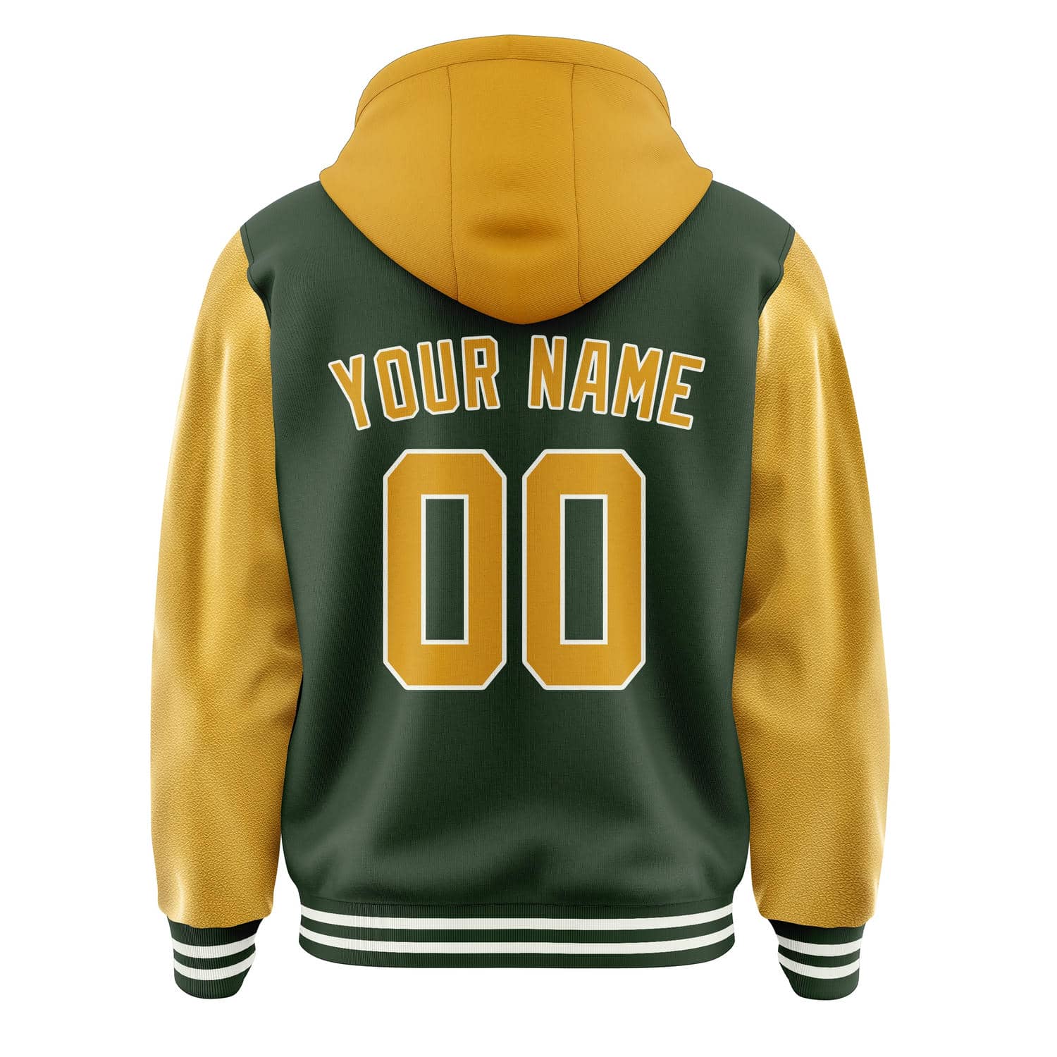 Maßgeschneidertes Tannengrün Gelb Jacke