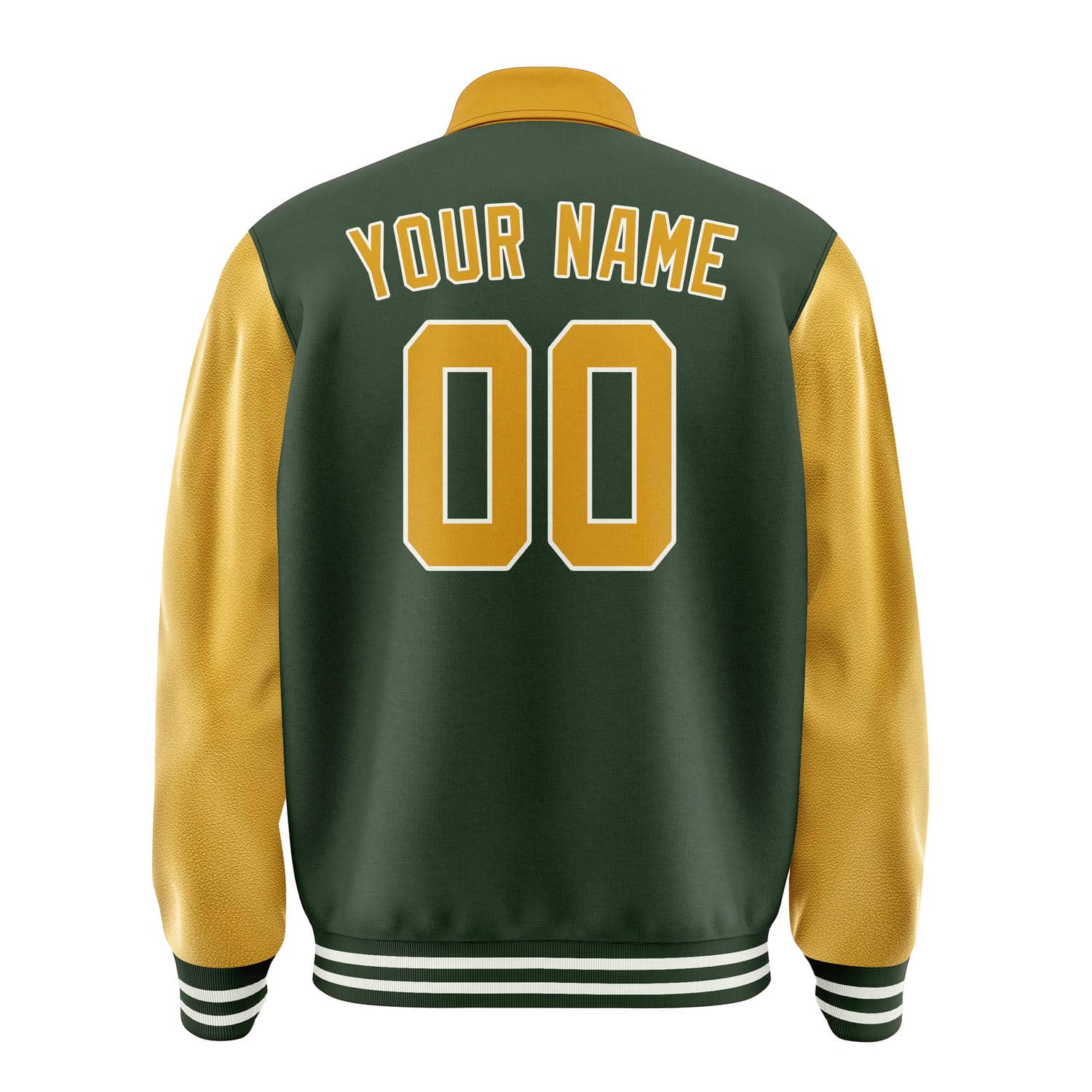 Maßgeschneidertes Tannengrün Gelb Jacke