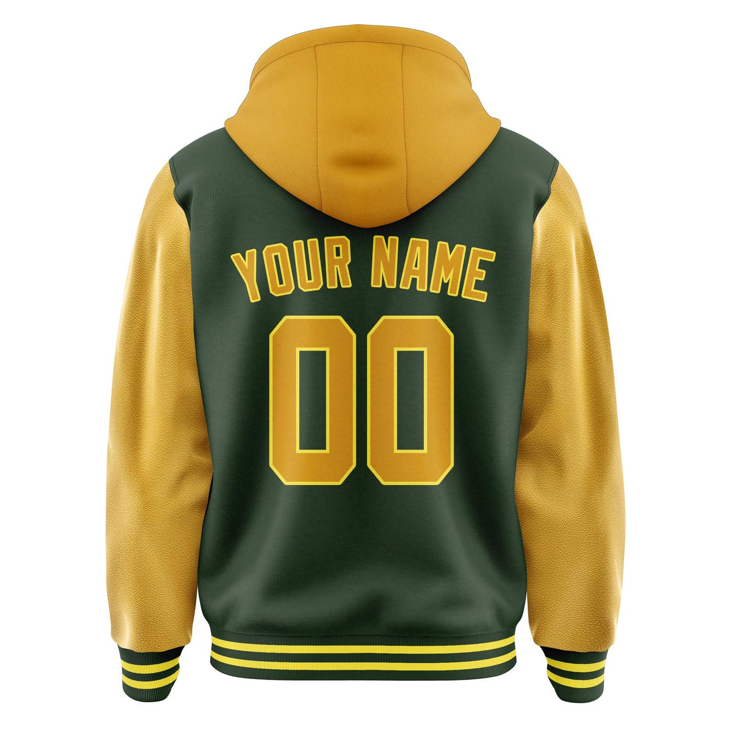 Maßgeschneidertes Tannengrün Gelb Jacke