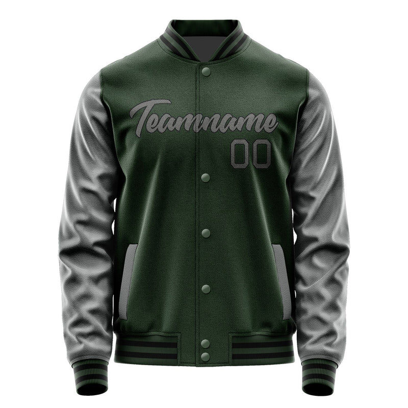 Maßgeschneidertes Tannengrün Dunkelgrau Jacke JA0606200617B21720