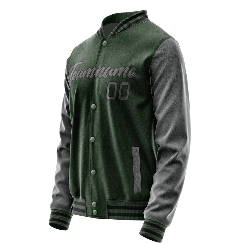 Maßgeschneidertes Tannengrün Dunkelgrau Jacke JA0606200617B21720