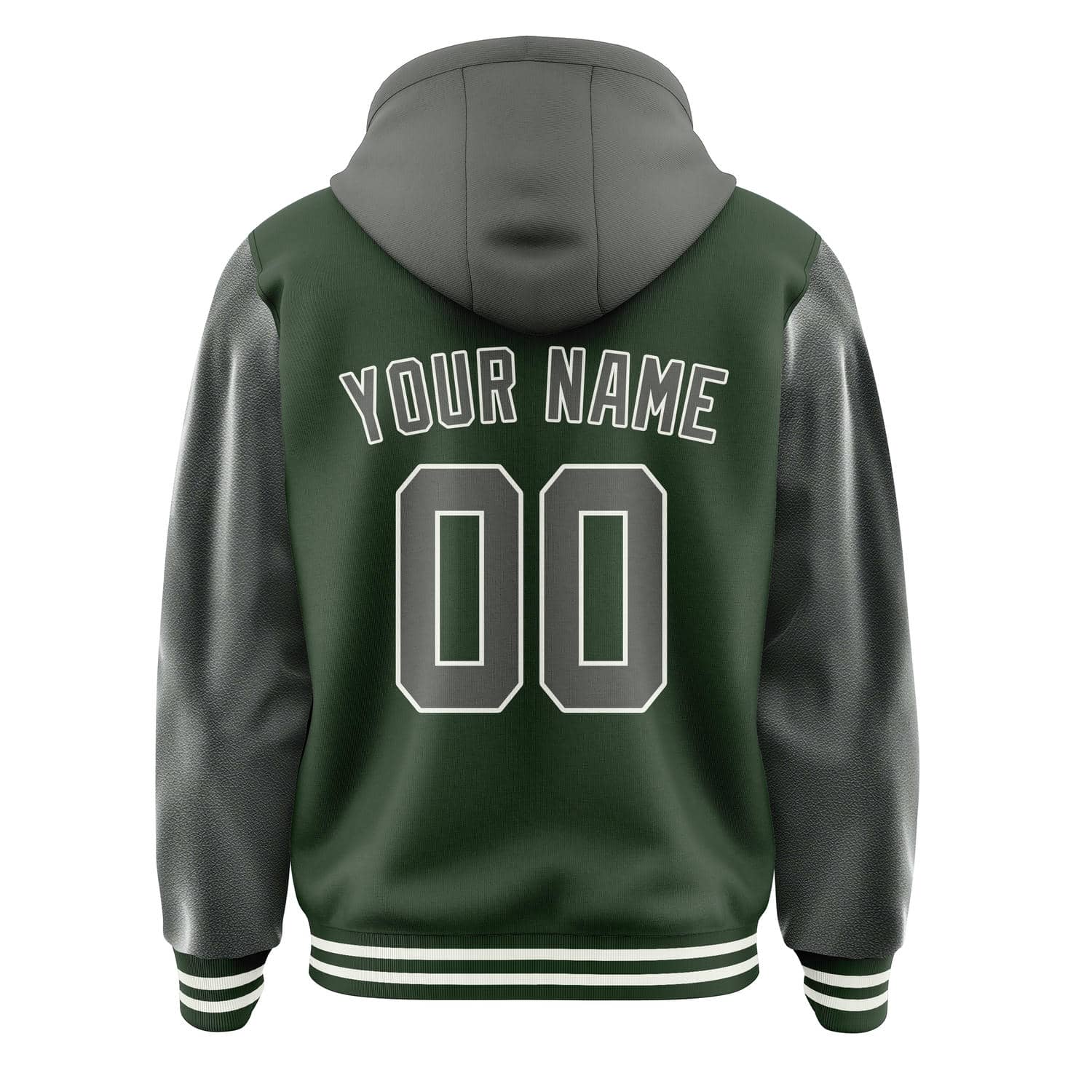 Maßgeschneidertes Tannengrün Dunkelgrau Jacke