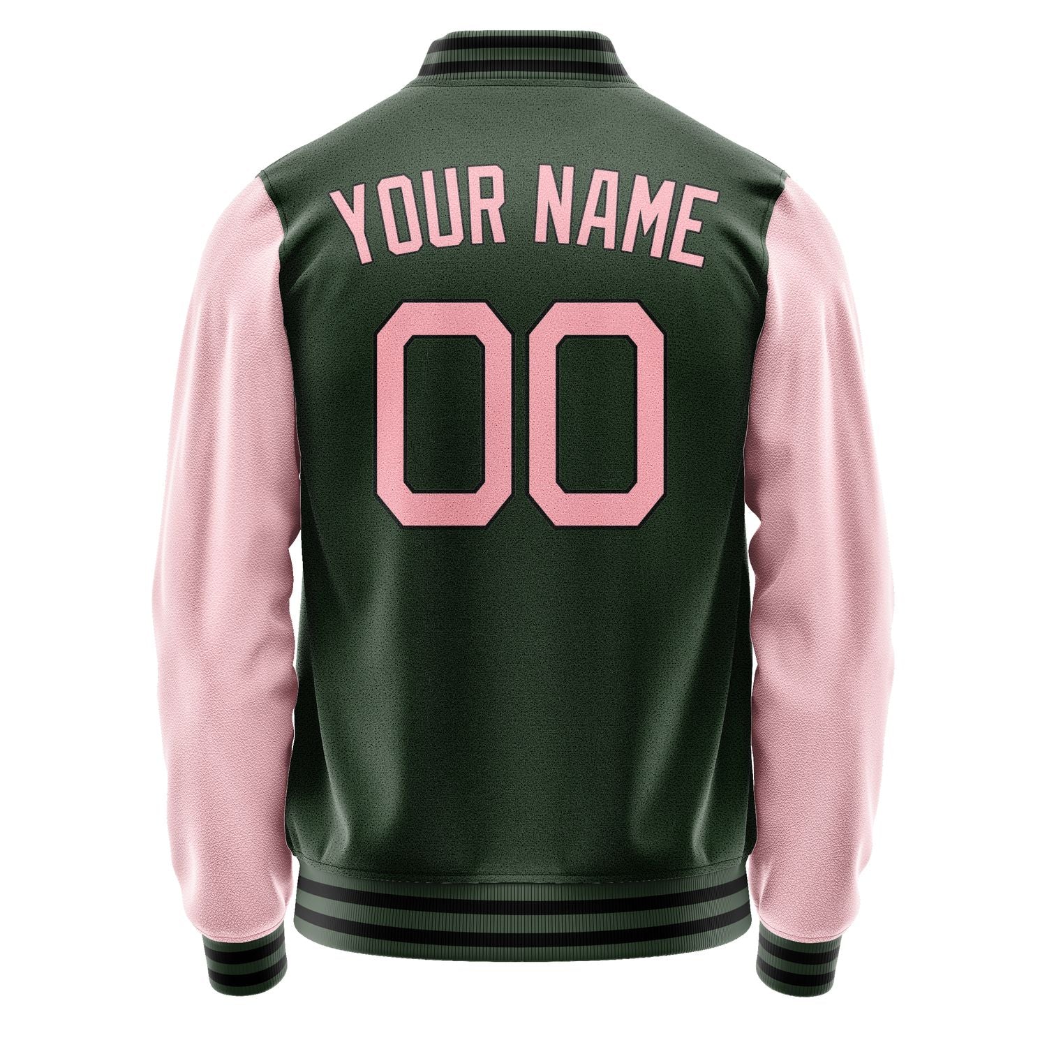 Maßgeschneidertes Tannengrün Rosa Jacke JA0606210617B21721
