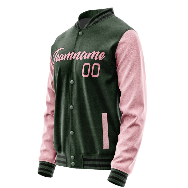Maßgeschneidertes Tannengrün Rosa Jacke JA0606210617B21721