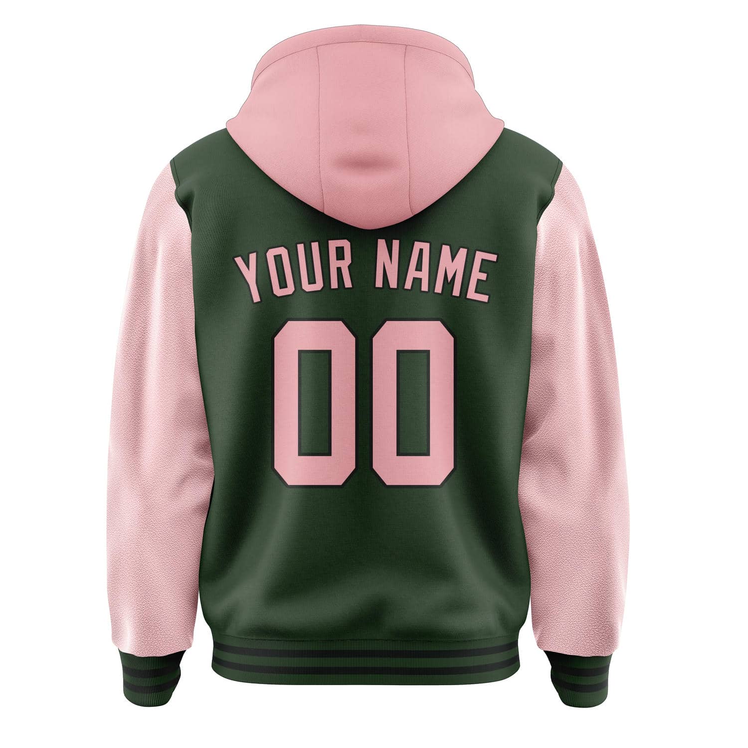 Maßgeschneidertes Tannengrün Rosa Jacke