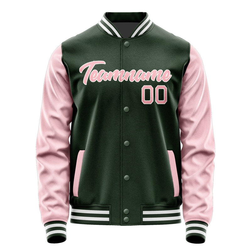 Maßgeschneidertes Tannengrün Rosa Jacke JA0606210618B21821
