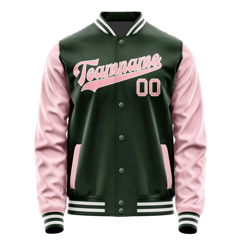 Maßgeschneidertes Tannengrün Rosa Jacke JA0606210618B31821