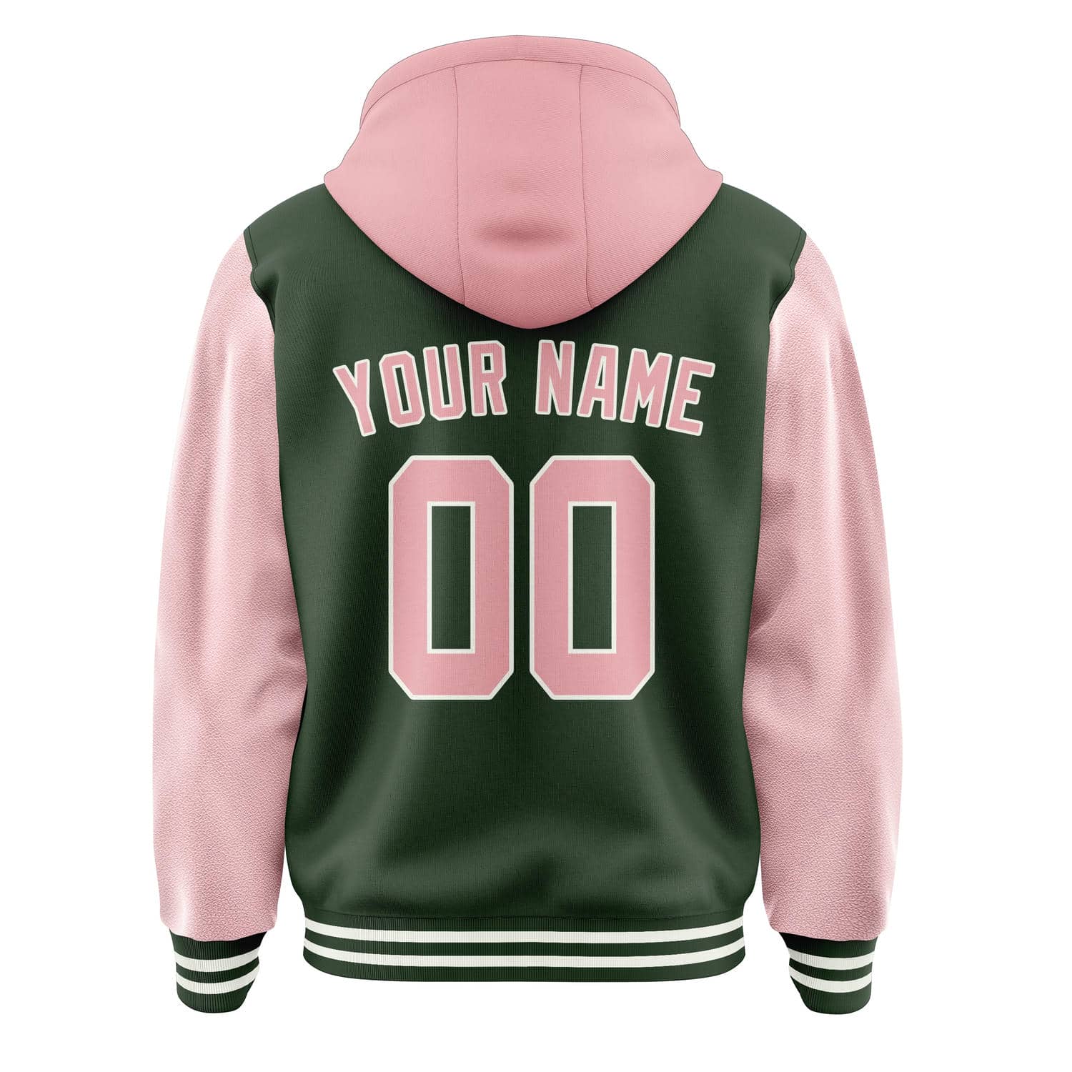 Maßgeschneidertes Tannengrün Rosa Jacke