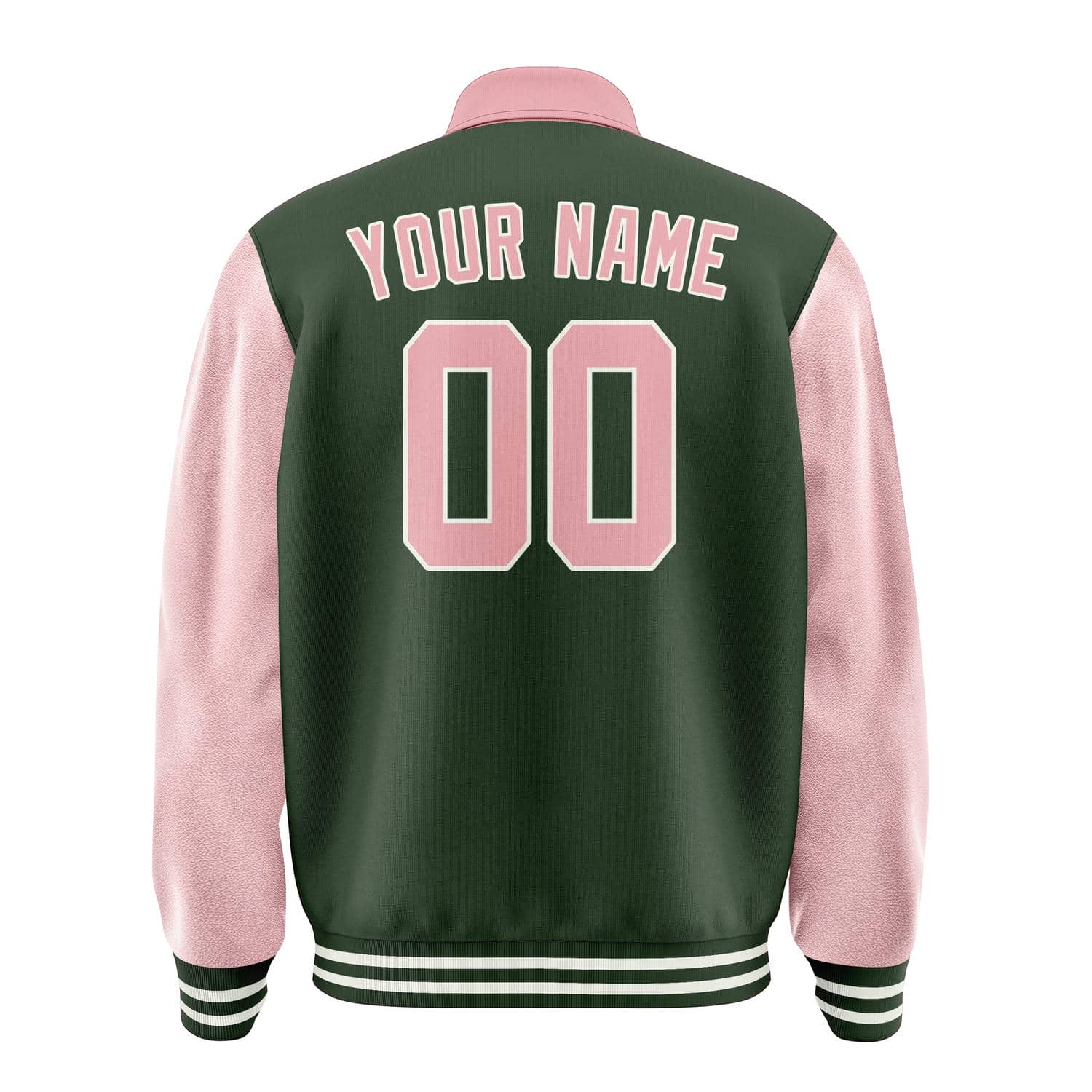 Maßgeschneidertes Tannengrün Rosa Jacke
