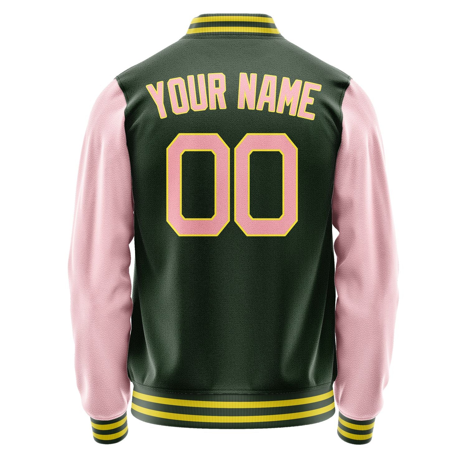 Maßgeschneidertes Tannengrün Rosa Jacke JA0606210626B22621