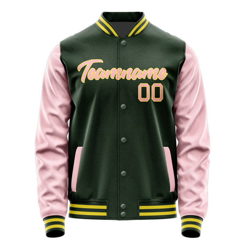 Maßgeschneidertes Tannengrün Rosa Jacke JA0606210626B22621