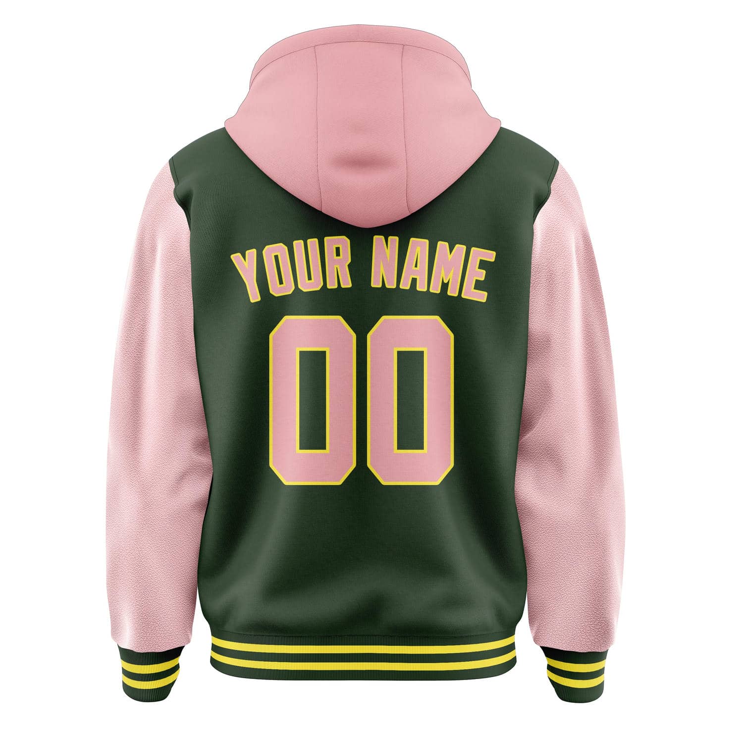 Maßgeschneidertes Tannengrün Rosa Jacke