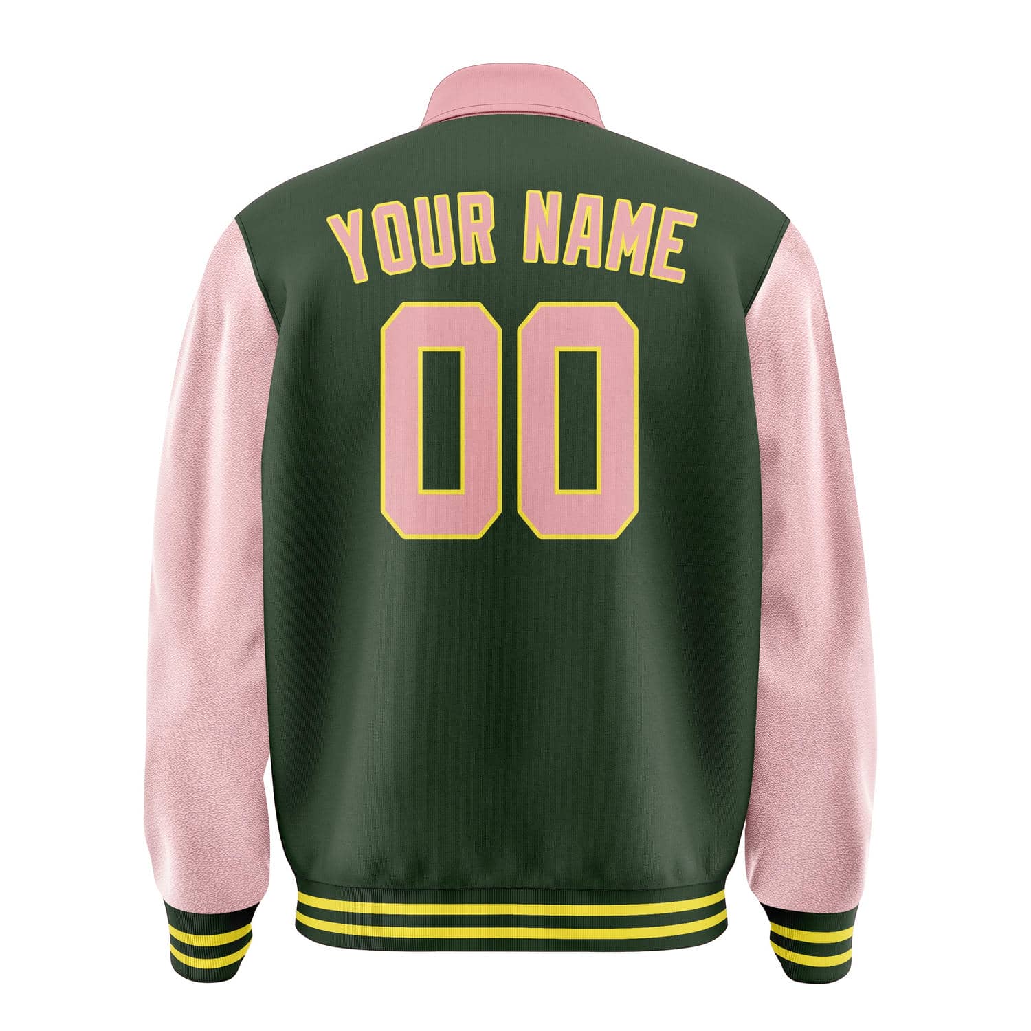 Maßgeschneidertes Tannengrün Rosa Jacke