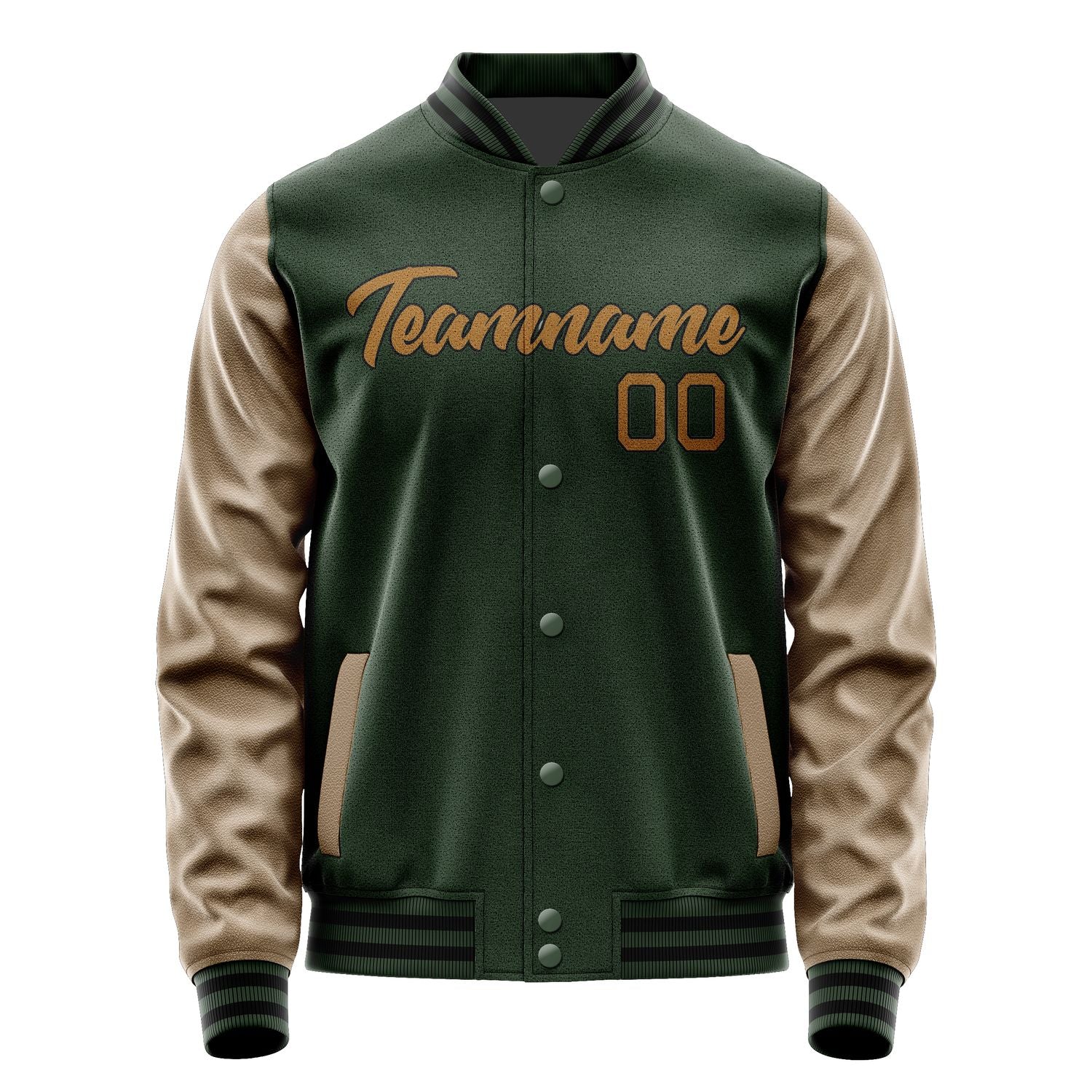 Maßgeschneidertes Tannengrün Khaki Jacke JA0606220617B21722