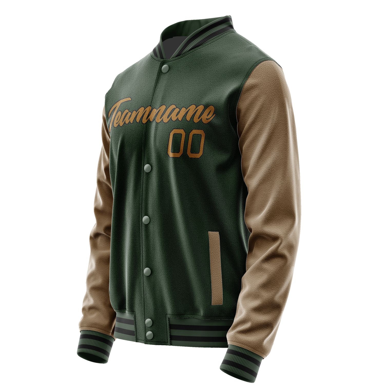 Maßgeschneidertes Tannengrün Khaki Jacke JA0606220617B21722