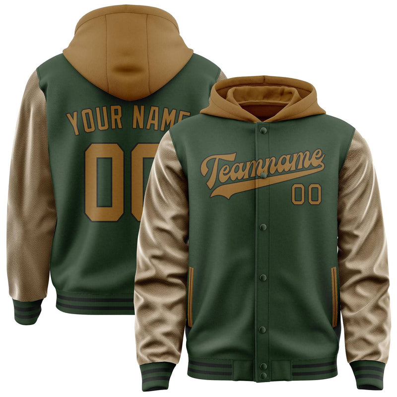 Maßgeschneidertes Tannengrün Khaki Jacke JA060622061717222217