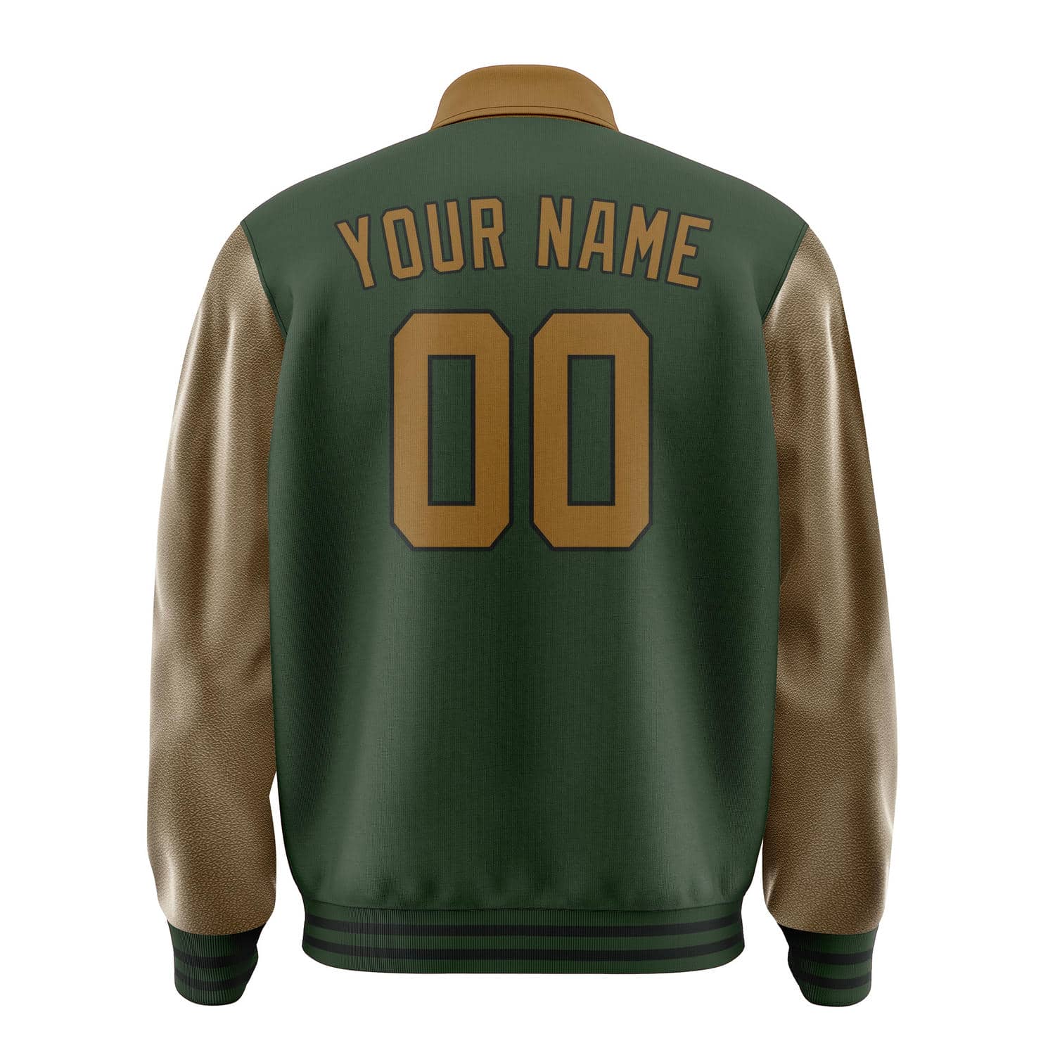 Maßgeschneidertes Tannengrün Khaki Jacke