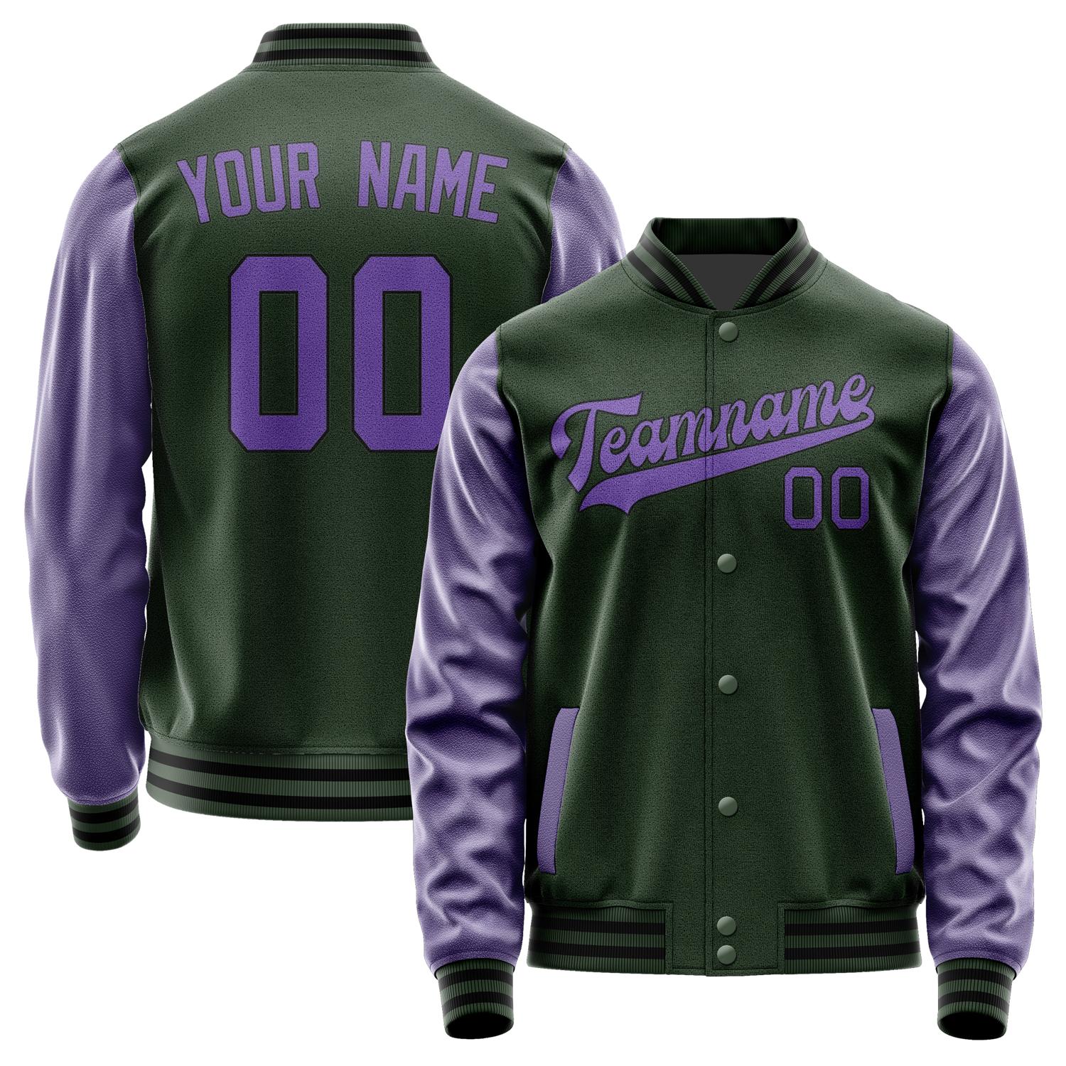Maßgeschneidertes Tannengrün Lavendel Jacke JA0606230617B31723