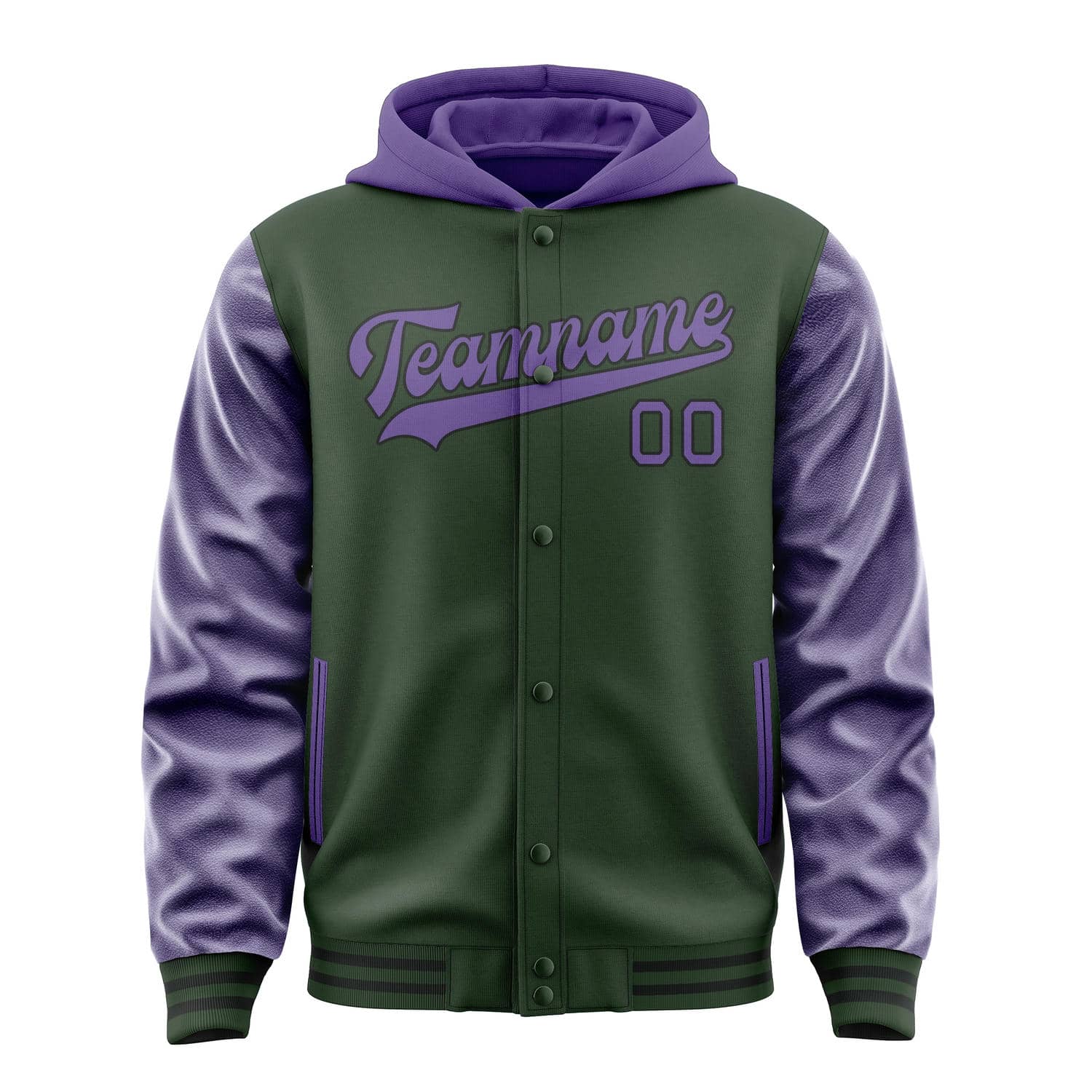 Maßgeschneidertes Tannengrün Lavendel Jacke