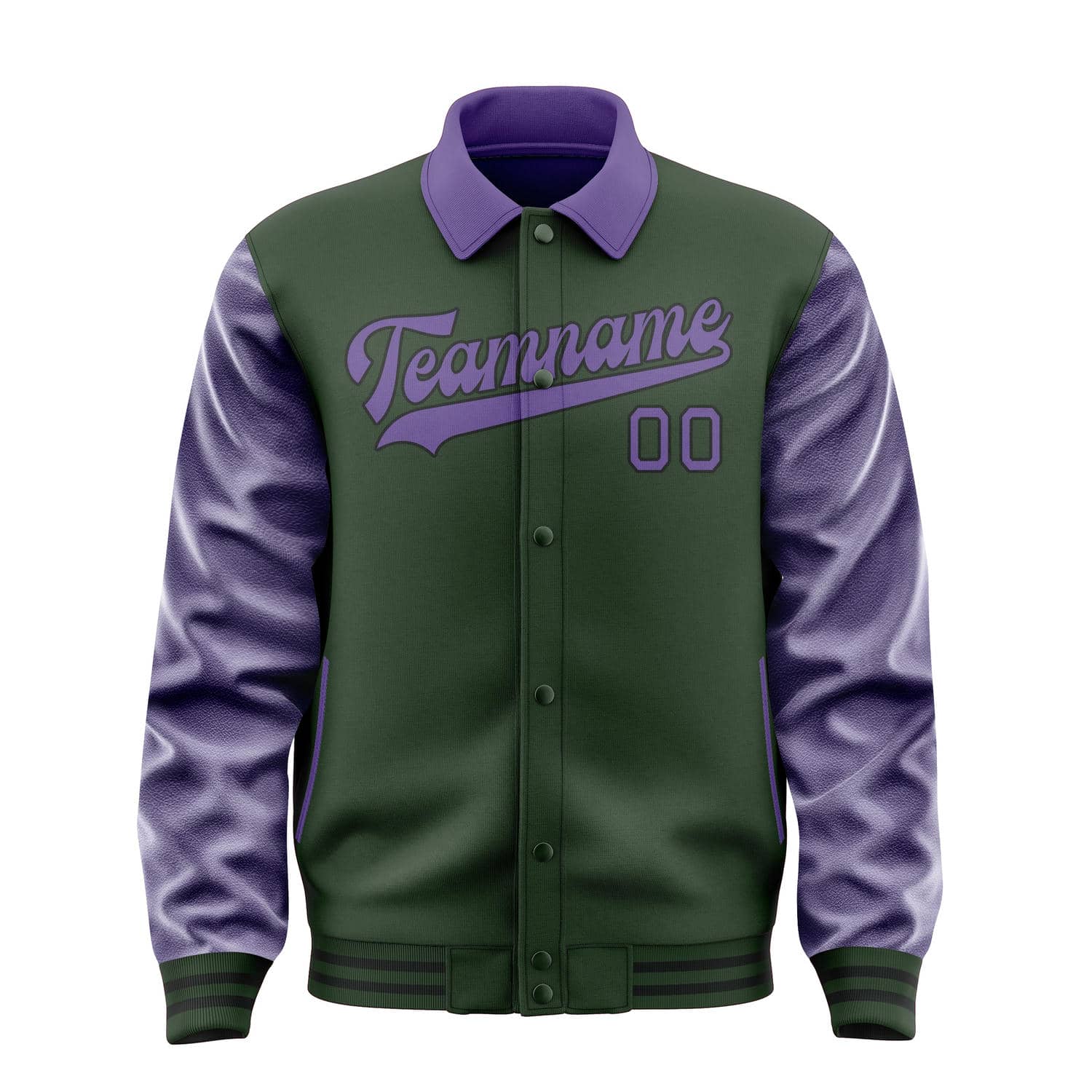 Maßgeschneidertes Tannengrün Lavendel Jacke