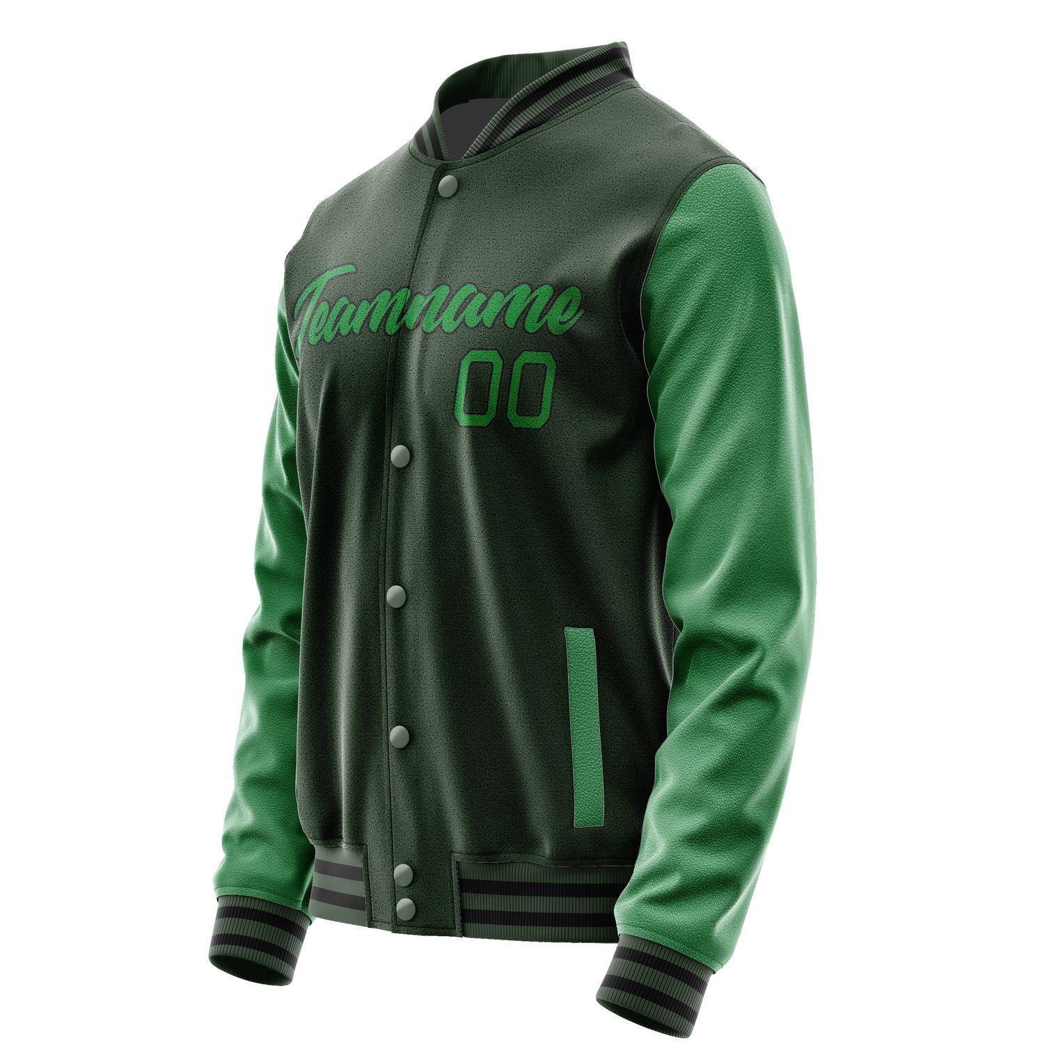Maßgeschneidertes Tannengrün Smaragdgrün Jacke JA0606240617B21724