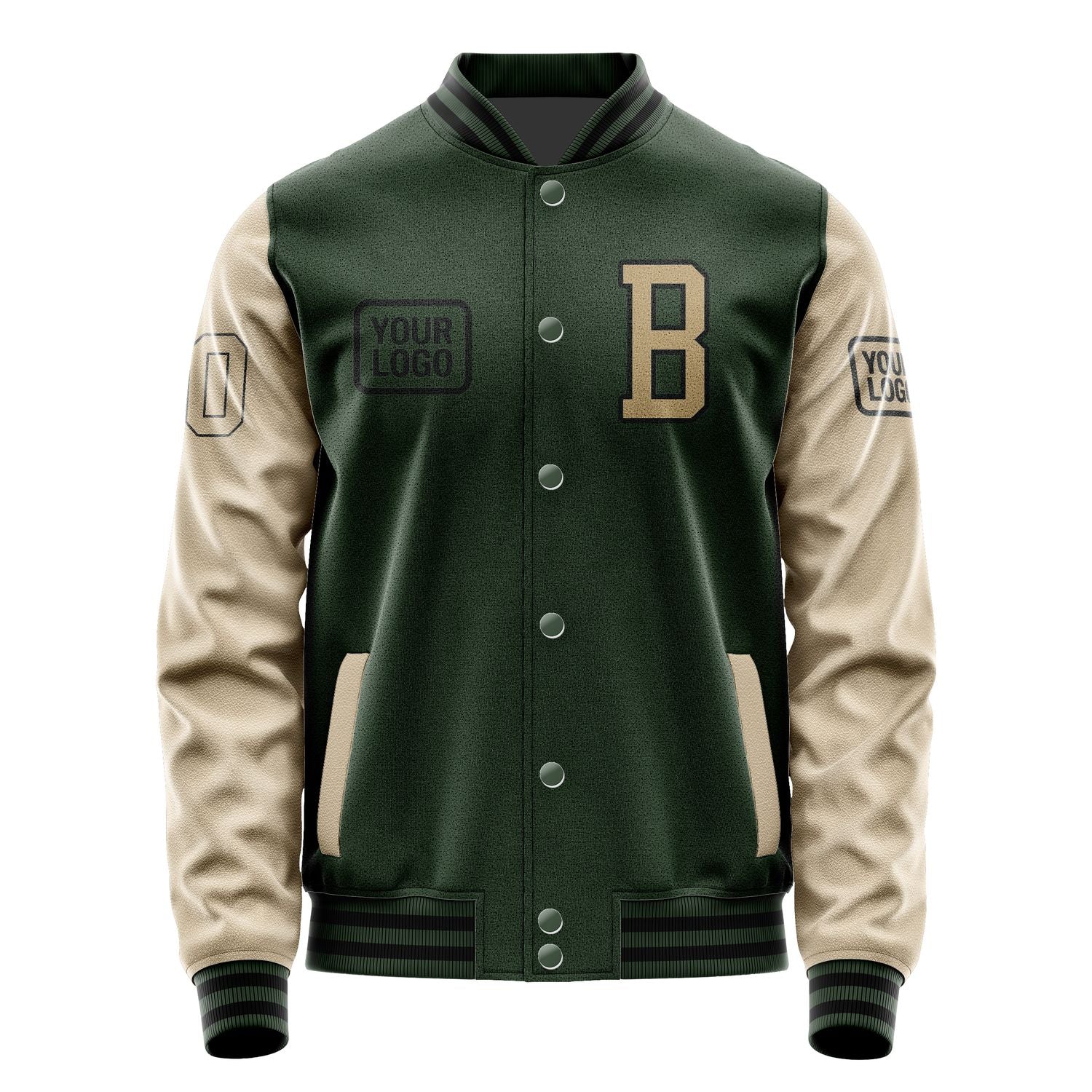 Maßgeschneidertes Tannengrün Hellkhaki Jacke JA060625061717252517